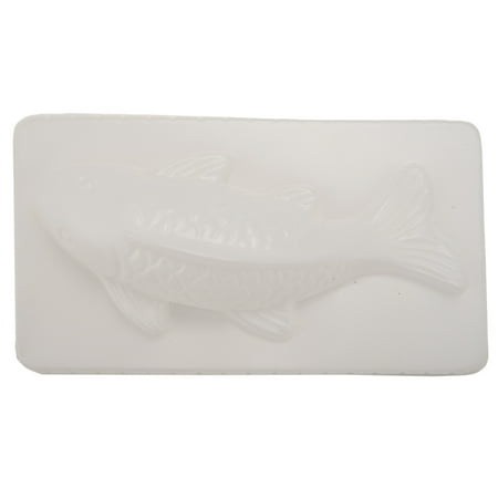 

3D Carp Cyprinus Fish Cake Chocolate Mould Jelly Sugarcraft Mold DIY Tool Kitchen White S