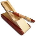 thumbnail image 3 of Luxury Wooden Ballpoint Pen Gift Set With Business Pen Case Display, Nice Writing Pen With Box And Gel Ink Refills, 3 of 4