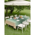 thumbnail image 4 of Outdoor Tablecloth with Umbrella Hole for Patio/Picnic/Party/Camping, Sage Green Yellow Ombre Waterproof Table Cloth Rectangle Table Cover Washable, Farmhouse Modern Gradient Art (54"x 80"), 4 of 8