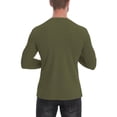 thumbnail image 4 of Ceisia Men's Slim V-Neck Chest Baby-Pocket Parent-Child Cotton Long-Sleeve Top Gift, 4 of 6