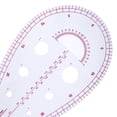 thumbnail image 3 of Naiovety 4 Pieces Pattern Sewing Ruler DIY Dressmaking Half-round Manual Clothing Drafting Drawing Metric Curve Calibrated Tailor Type2 NO2, 3 of 6