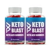 Keto Blast ACV Gummies Keto Blast Gummies Weight Loss Supplement Belly Fat Energy Official KetoBlast Max Strength Diet (2 Pack)