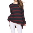 thumbnail image 5 of Women Long Sleeve Round Neck Colorblock Knitted Sweater, 5 of 5