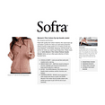 thumbnail image 4 of 247 Frenzy Women's Active Essentials Sofra Cottonbell Lightweight Full Zip Drawstring Cotton Hoodie with Front Pouch Pockets - Peacock, 4 of 4