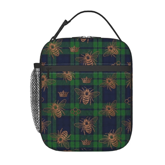 Bee Lunch Box Insulated Lunch Bag For Man Women Reusable Leakproof Cooler Portable Tote Lunchbox For Work Office Travel Picnic