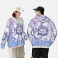 thumbnail image 3 of Rocae Round Snow Merry Christmas Print Breathable Sun Protection Hoodie Quick-Dry Lightweight Long Sleeve Hoodie Unisex Running Sports Shirt X-Large, 3 of 9