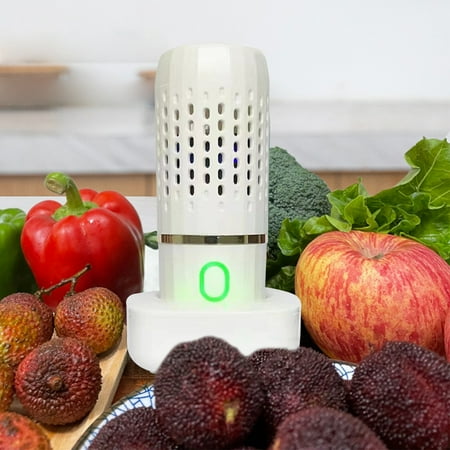 

Portable 4400mah Capsule Shape Fruit & Vegetable Washing Machine USB Rechargeable Fruit Cleaner Machine Automatic Household Cleaning Machine