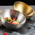 thumbnail image 6 of Stainless Steel Salad Bowls, Mixing Bowls, Nesting Bowls, Snacks Bowls, Serving Bowls for Mixing, Cooking, Baking, Prepping, Set of 2, Small & Large - 5.9 & 7.9 Inch (Silver), 6 of 15