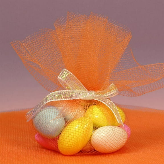 Orange Tulle Circles - 9 Inch - Pack of 25 (gitulle9inorange)