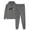 Dark Gray, variant on JURANMO Women's 2 Piece Outfits Happy Halloween Sweatsuit Cute Teen Girls Black Cat Print Hooded Sweatshirts and Elastic Waist Sweatpants Matching Sets Todays Daily Deals Black S