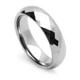 thumbnail image 2 of Men Women Tungsten Carbide Wedding Band Ring 6mm Comfort Fit Domed Faceted Ring For Men & Women, 2 of 3