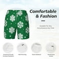 thumbnail image 6 of Picia Snowflake pattern Mens Swim Trunks with Compression Liner Stretch Beach Shorts Quick Dry with Zipper Pockets No-Chafing Board Shorts-3X-Large, 6 of 9