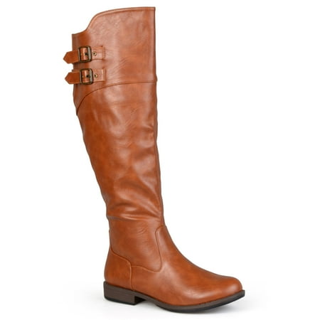 Journee Collection Tori Women's Knee-High Boots Color: Chestnut Size: 6