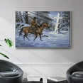 thumbnail image 2 of Silent Night, Holy Night - Framed Gallery Wrapped Holiday Canvas - 25 x 37 - White Frame, 2 of 9