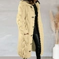 thumbnail image 2 of Women‘s Long Large Classic Cardigans Cable Knit Hood Sweater Oversized Button Duster Coat with Pocket 2024, 2 of 5