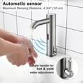 thumbnail image 3 of Aquaterior Automatic Sensor Bathroom Faucet Touchless Mixer for Above Counter Sink 3.8 lbs, 3 of 10