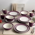 thumbnail image 6 of Noritake Colorwave Burgundy 16-Piece Curve Dinnerware Set, Service for 4, 6 of 7