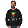 thumbnail image 5 of Rainbow Pride Piece of Pizza LGBT Sweatshirt for Men or Women Brisco Brands S, 5 of 6