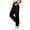 Black, variant on Vrorvz Cargo Jogger for Womens Drawstring Elastic Waisted Joggers Slim Leg Pant Outdoor Hiking Pants with Pockets