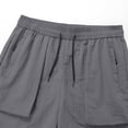 thumbnail image 6 of EOYWHK Men Shorts Athletic Quick Dry with Pockets Elastic Waist Athletic Shorts for Men Soft Lightweight Breathable Casual Activewear for Gray, Size M, 6 of 9