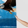 thumbnail image 3 of RKSupls Wildlife Eagle Shower Curtain, Valentine's Day Waterproof Shower Curtain with Hooks for Home Bathtub Bathroom Decor Washable Fabric Curtains,90x180cm, 3 of 6