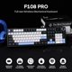 thumbnail image 2 of Teclado inalámbrico para juegos EPOMAKER X Aula F108 PRO Azul&White, 2 of 8