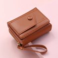 thumbnail image 1 of Zipper Closure Small Wallet Classic Style Women Mini Wallet Solid Color Multifunctional Wallet PU Leather Fashion for Shopping, 1 of 5