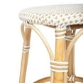 thumbnail image 3 of Butler Specialty Company Tabouret de Comptoir Rond en Rotin 24" - Blanc et Beige, 3 of 8