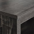 thumbnail image 6 of ModFusion Dark Oak Color Square Coffee Table with Storage and Barn Door Design for Modern Farmhouse Living Room Table, 6 of 10