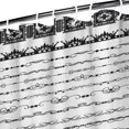 thumbnail image 3 of Black Geometric Diamond Striped Pattern Shower Curtain 36"x72" ,Bathroom Decorative Shower Curtains Set with 12 Hooks,Modern Waterproof Washable Shower Curtain, 3 of 6