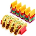 thumbnail image 2 of Visland Taco Holder Plates 4-Slot Tortilla Rack for Taco Shells Reusable Crepe Party Serving Plates Tortilla Display Rack, 2 of 8