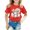 A-Red, variant on Hihipz Toddler Girl's Easter Tshirt Cartoon Rabbit Printed Short Sleeve Casual Tee Top Unisex Cozy Graphic T-Shirt,Sizes 2-3T