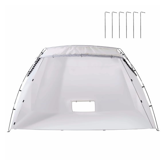 Portable Paint Booth Tent, 10x7x6ft Spray Paint Shelter with Floor & Mesh Screen