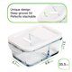 thumbnail image 2 of Contenedores de Vidrio para Alimentos DAS TRUST 3 Pack con 2 Compartimentos, 2 of 6
