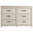 thumbnail image 3 of Home Square 4-Piece Set with Queen Bed & 2 Nightstands & Dresser in White, 3 of 4