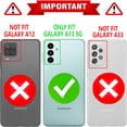 thumbnail image 5 of Starshop Case for Samsung Galaxy A13 5G, +Glass Screen Protector Drop Protection Ring Kickstand Cover Red, 5 of 8
