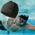 thumbnail image 2 of 2 uds natación s poliéster plisado natación turbante natación grandes baños para hombres mujeres pelo largo pelo corto, 2 of 4