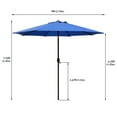 thumbnail image 5 of AbbLe 9 Feet Crank & Tilt Patio Umbrella-Blue, 5 of 5