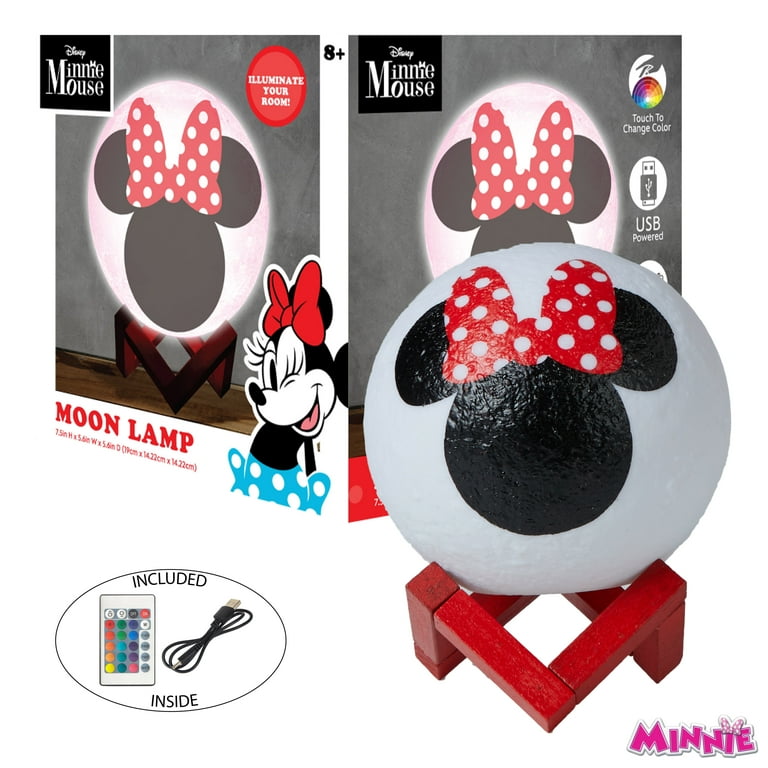 Minnie Mouse LED Moon Lamp with USB Cord, 6 Minnie Mouse LED Moon Lamp with USB Cord, 6
