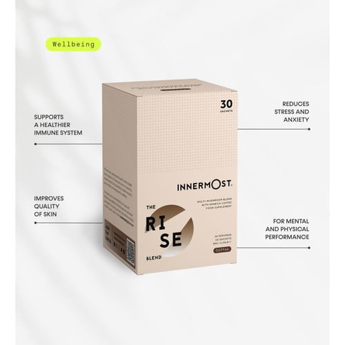 Innermost The Rise Mushroom Coffee Blend 90g, British Import (Pack of 2)
