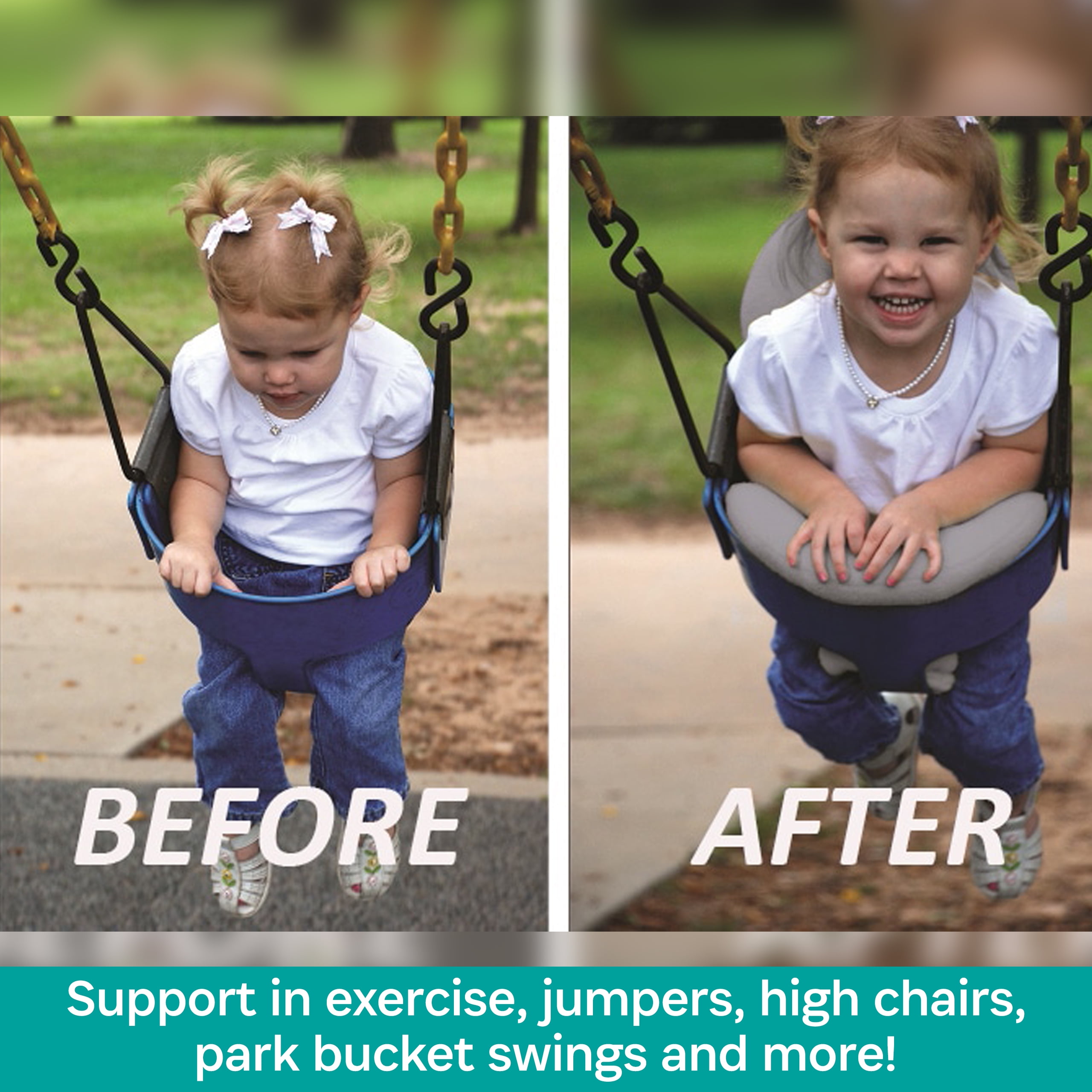 KidCo TR5201 - HuggaPod Portable Baby Seated Support - Situp Baby Seat, Portable Infant Sit Up Seat for Jumpers, Swings, and More, Machine Washable (Gray)