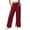 Wine, variant on High Waist Sweatpants for Women Wide Leg Loose Dawstring Casual Straight Solid Straight Leg Sweatpants With Side Pockets