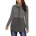 thumbnail image 2 of Sudadera Sunnimix con cuello en color para mujer Blanco S, 2 of 8