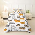 thumbnail image 2 of jejeloiu Cute Cat Cartoon Twin Bedding Kids,Kitten Animal Print Duvet Cover Set For Girls,Reversible,2pcs(No Comforter), 2 of 6