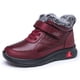 thumbnail image 4 of Zapatos impermeables para caminar, de cuero, para papá, de algodón, para hombres, con forro polar, grueso, para hombres y mujeres, para parejas, botas de algodón para mamá, 4 of 5
