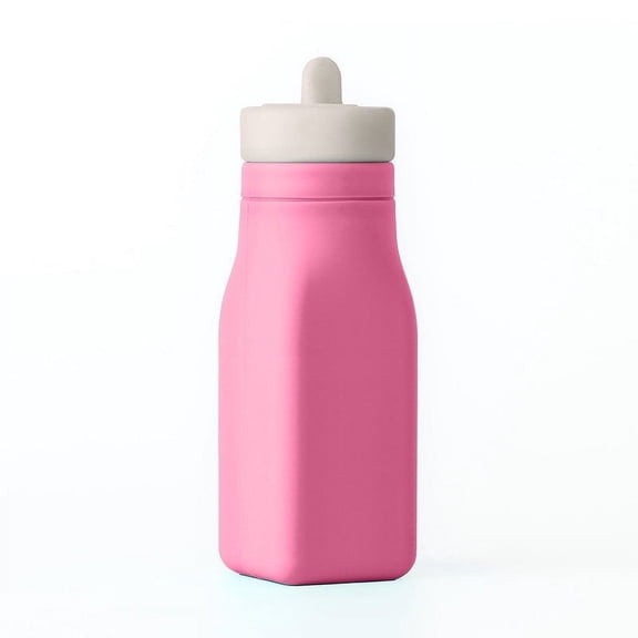 OmieBottle for OmieBox - Silicone liquid hydration accessory with straw - Pink - by OmieLife
