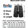 thumbnail image 5 of ProGo USA Men’s Shorts – Classic Fleece Workout Shorts - Men Shorts Casual with Elastic Waist (Charcoal, X-Large), 5 of 7