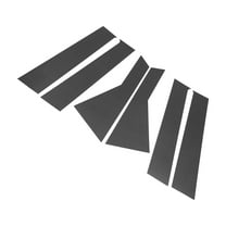 Unique Bargains 6 Pcs Pillar Window Trim for Dodge Journey 2009-2020 Carbon Fiber Pattern Black