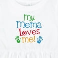 thumbnail image 4 of Inktastic Mema Loves Me Grandchild Girls Baby Dress, 4 of 5