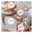 thumbnail image 4 of Cambiador Para Bebé impermeable Esquimalito De Espuma EVA, Portátil, Ergonómico, Con Bordes Altos y Correas De Seguridad Ajustables Gris, 4 of 7